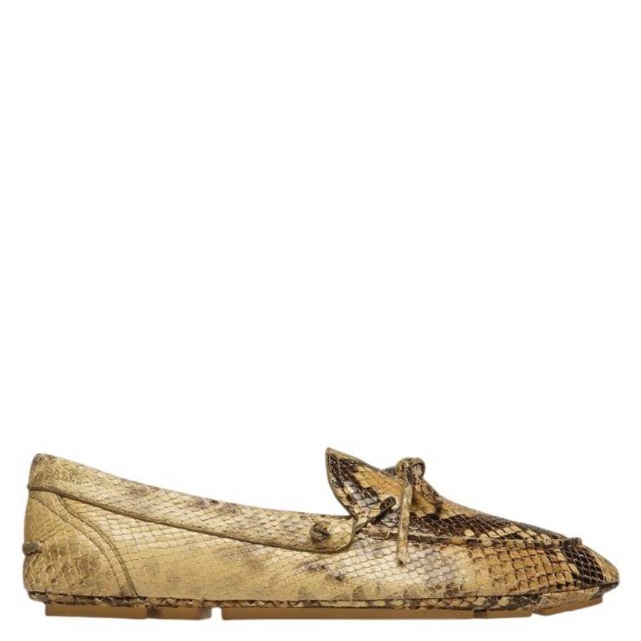 Bally Gaspar Python Printed Leather Loafers Brand Size 43  US Size 10