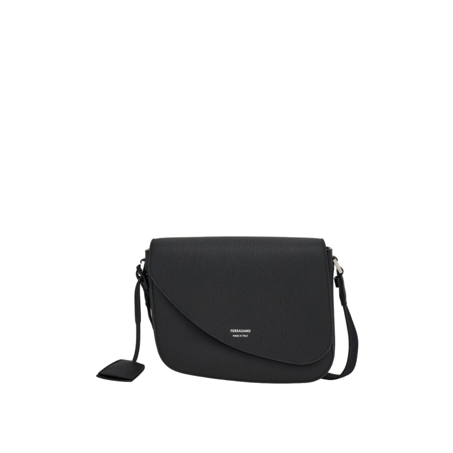 Men's Fiamma Leather Shoulder Bag