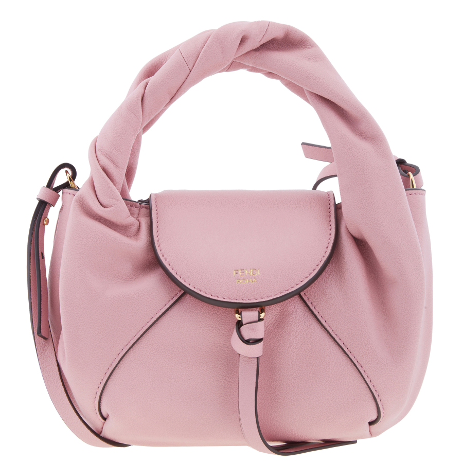 Fendi Spy Mini Roma Logo Leather Bag