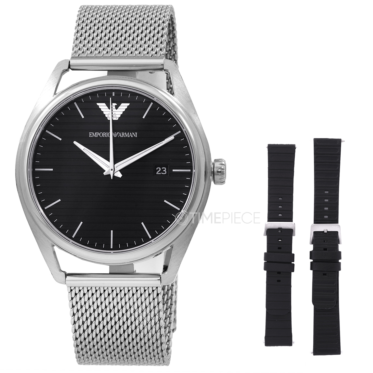 Emporio Armani Matteo Quartz Black Dial Mens Watch AR80055