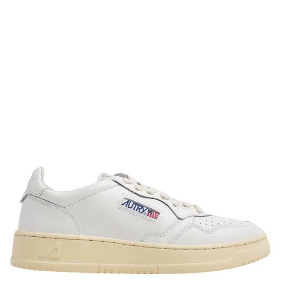 Autry Medalist Low Sneakers In White Leather