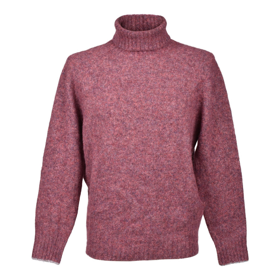 Brunello Cucinelli Grape Wool Blend Turtleneck Sweater