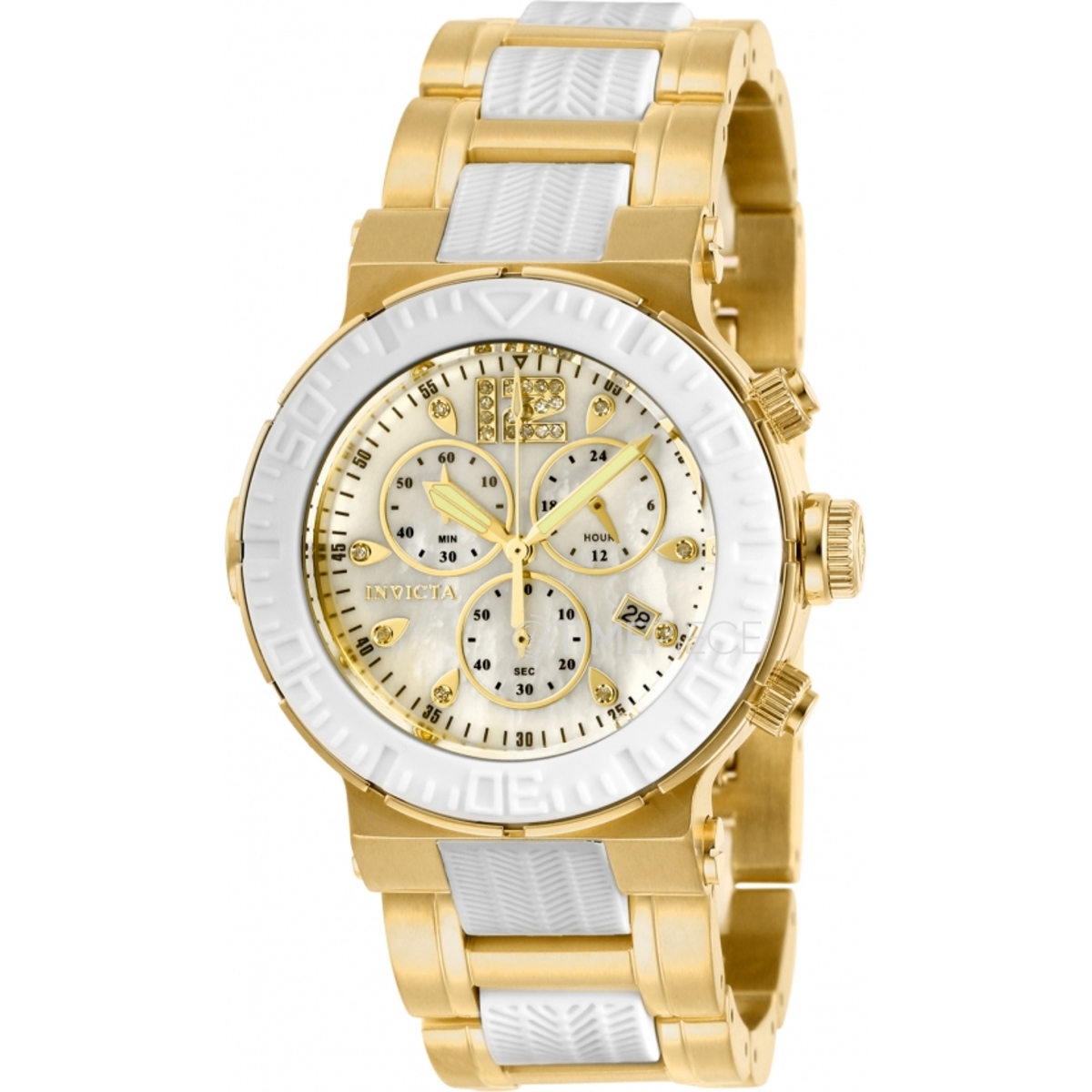 Invicta Ocean Reef Chronograph Quartz White Dial Ladies Watch 29667