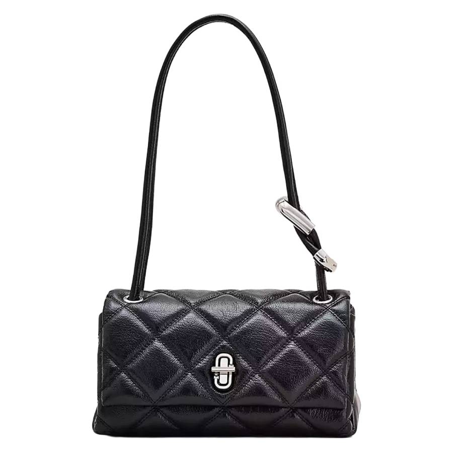 MARC JACOBS Marc Jacobs The Quilted Mini Dual Shoulder Bag in Black
