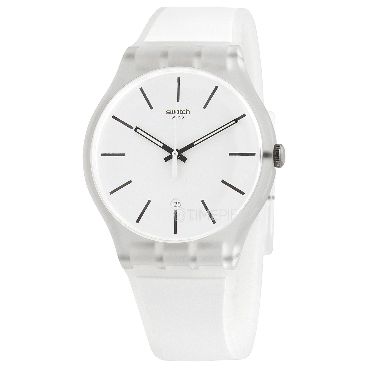 White swatch watch on sale mens