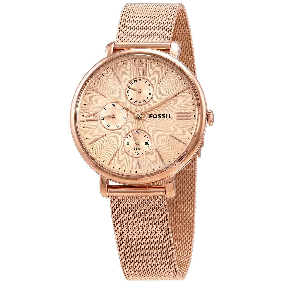 Fossil Jacqueline Chronograph Quartz Rose Dial Ladies Watch