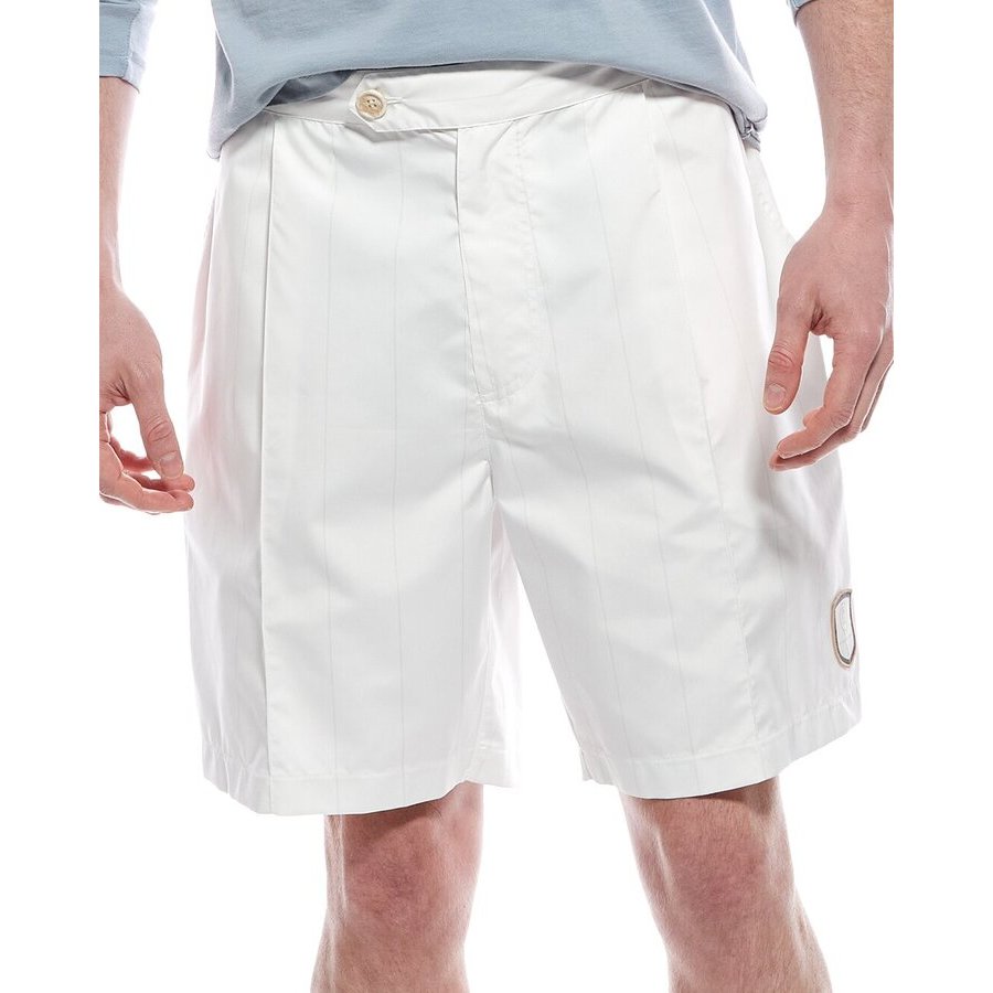 Brunello Cucinelli Tailored Pleated Shorts — White