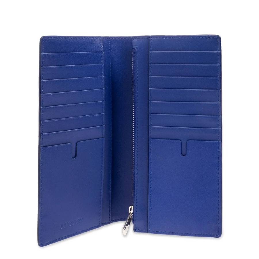 Burberry EKD Bi-Fold Continental Leather Wallet - Knight