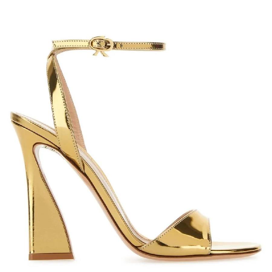Gianvito Rossi Gold Leather Aura Sandals, Brand