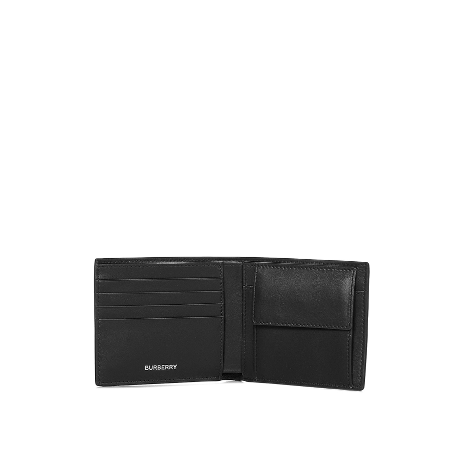 Burberry Archive Beige Mens Vintage Check Bi-Fold Coin Wallet