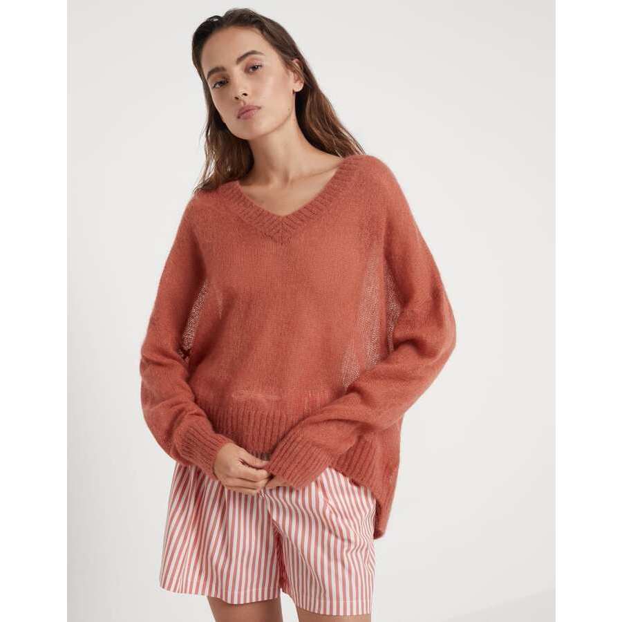 Brunello Cucinelli Worust Wool Mohair Sweater