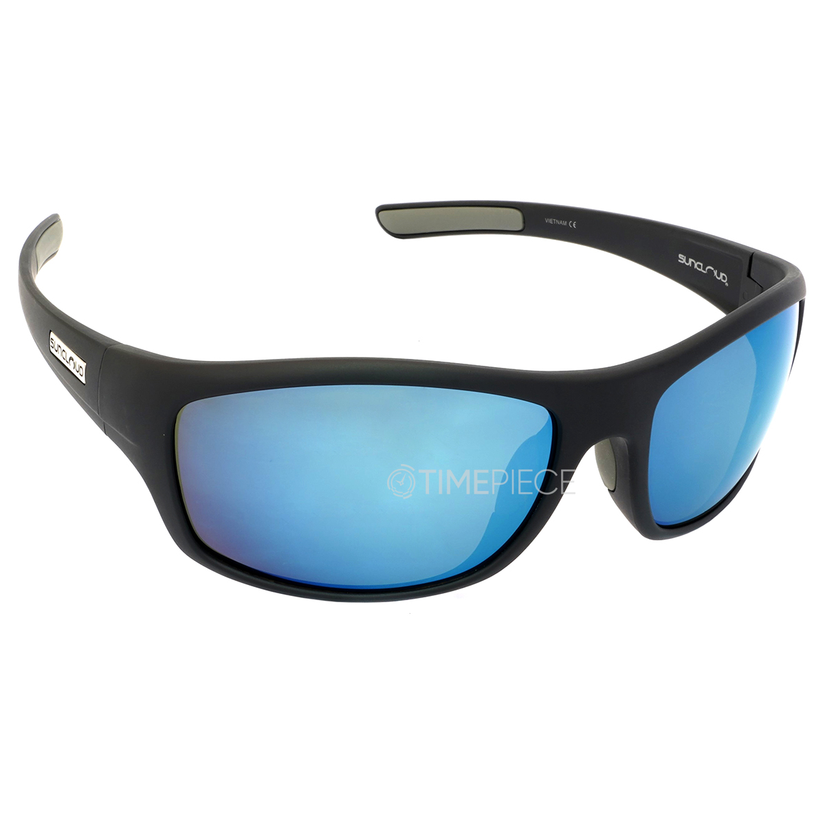 Suncloud Cover Polarized Blue Mirror Wrap Mens Sunglasses S-CVR PPUMMB