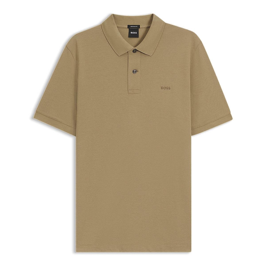 Hugo Boss Pure Cotton Polo Shirt With Chest Logo