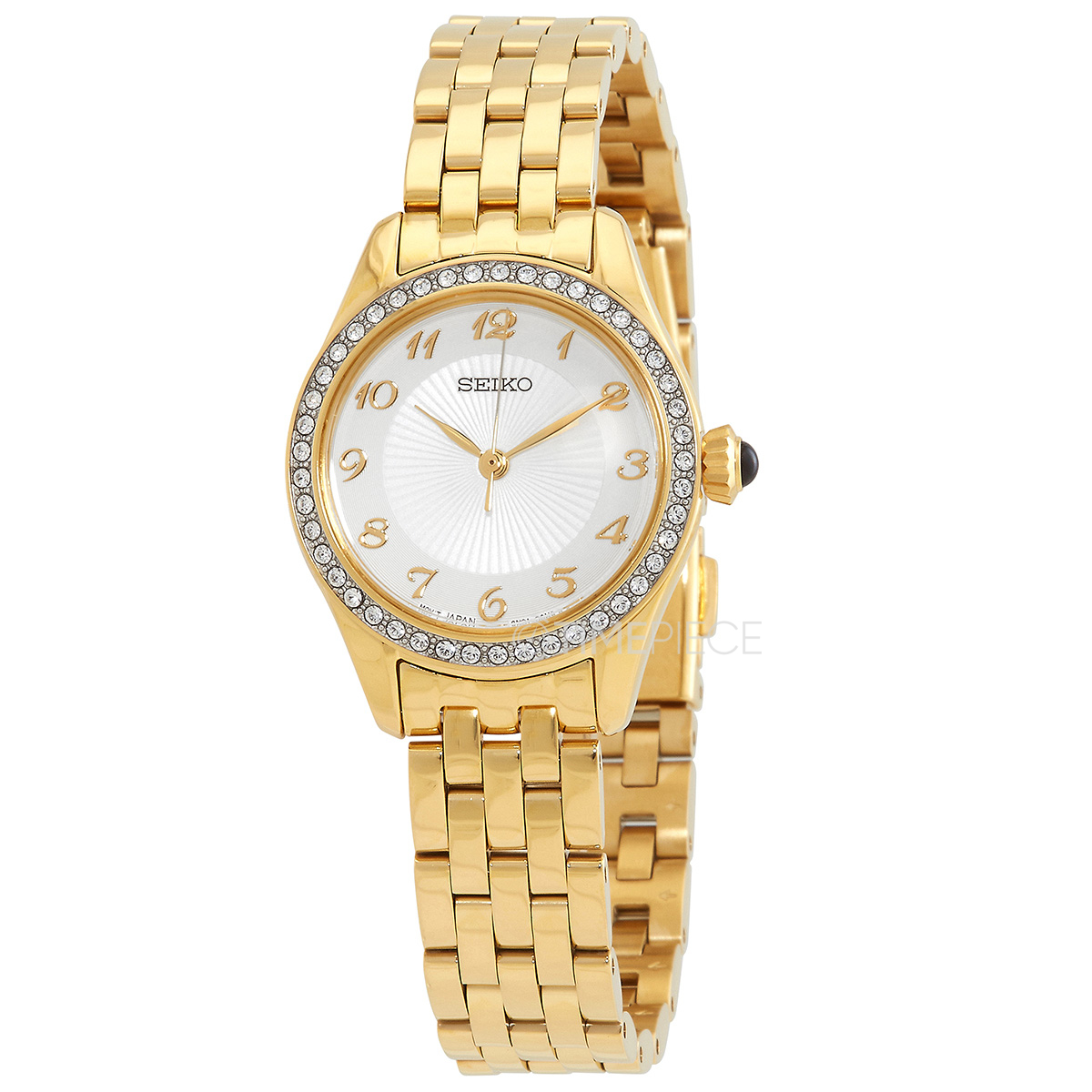 Seiko Quartz Crystal White Dial Ladies Watch SUR388P1