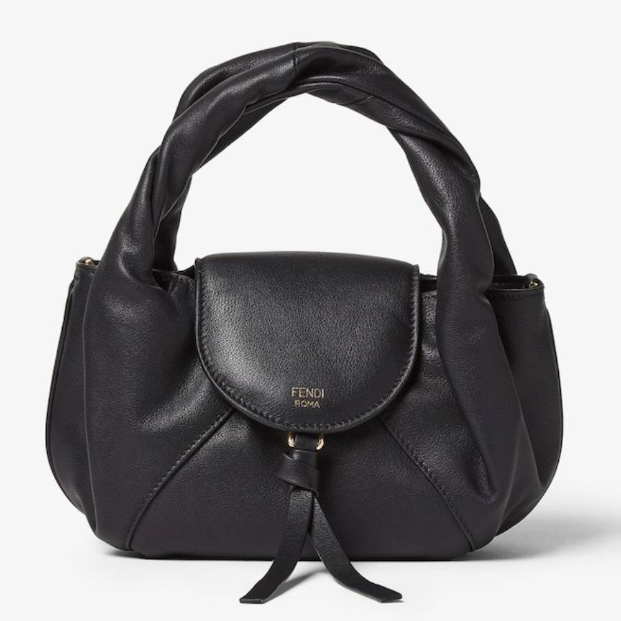 Fendi Spy Mini Roma Logo Leather Bag