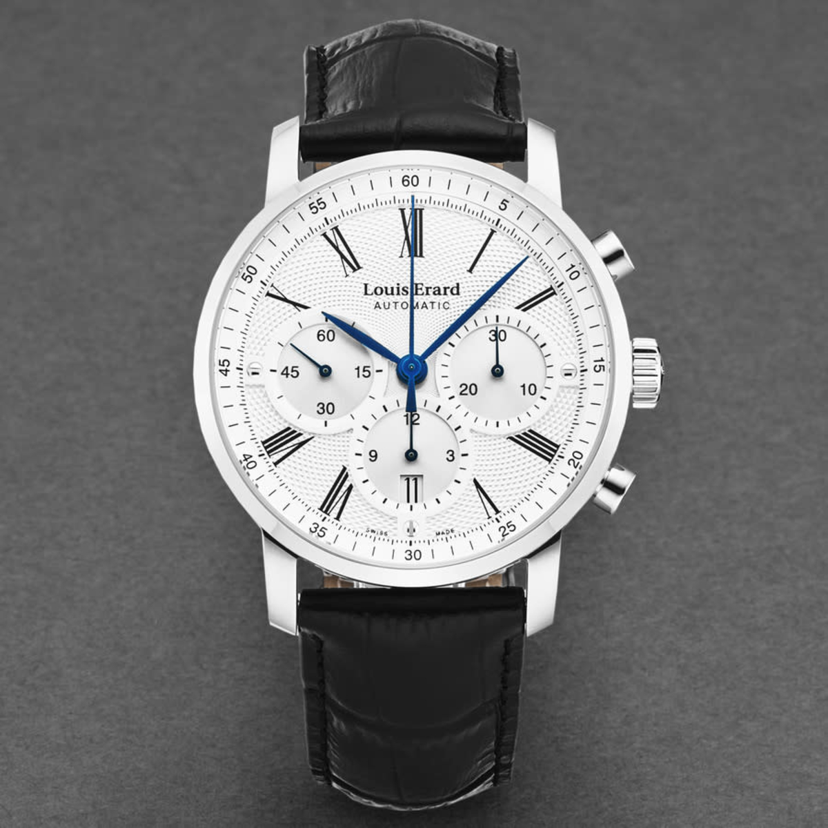 Louis Erard Heritage Chronograph Automatic White Dial Mens Watch