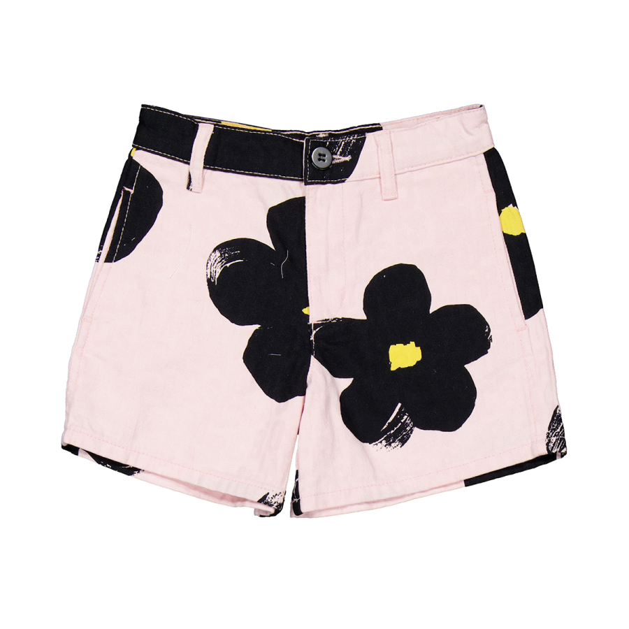 Little Marc Jacobs Adjustable Waist Cotton Shorts