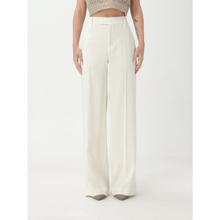 Brunello Cucinelli Women's Off White Wool Trousers