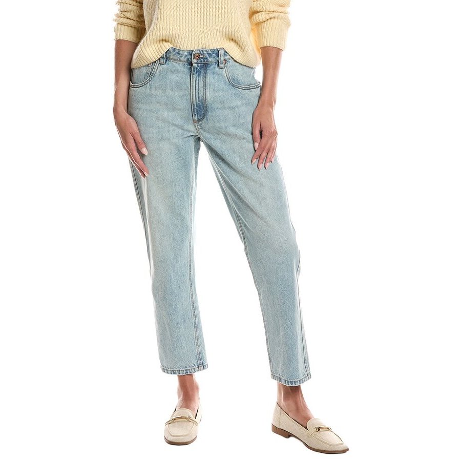 Brunello Cucinelli Wolight Blue Relaxed Trousers