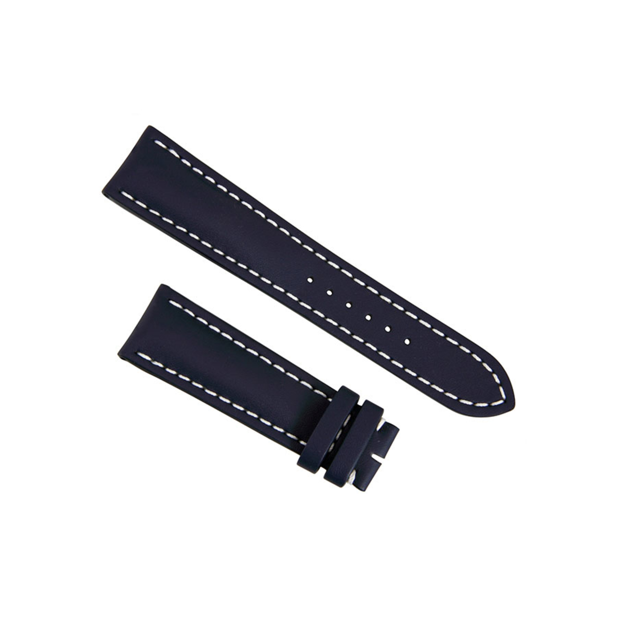 Breitling Blue Leather 20 mm 24 mm Strap 101X