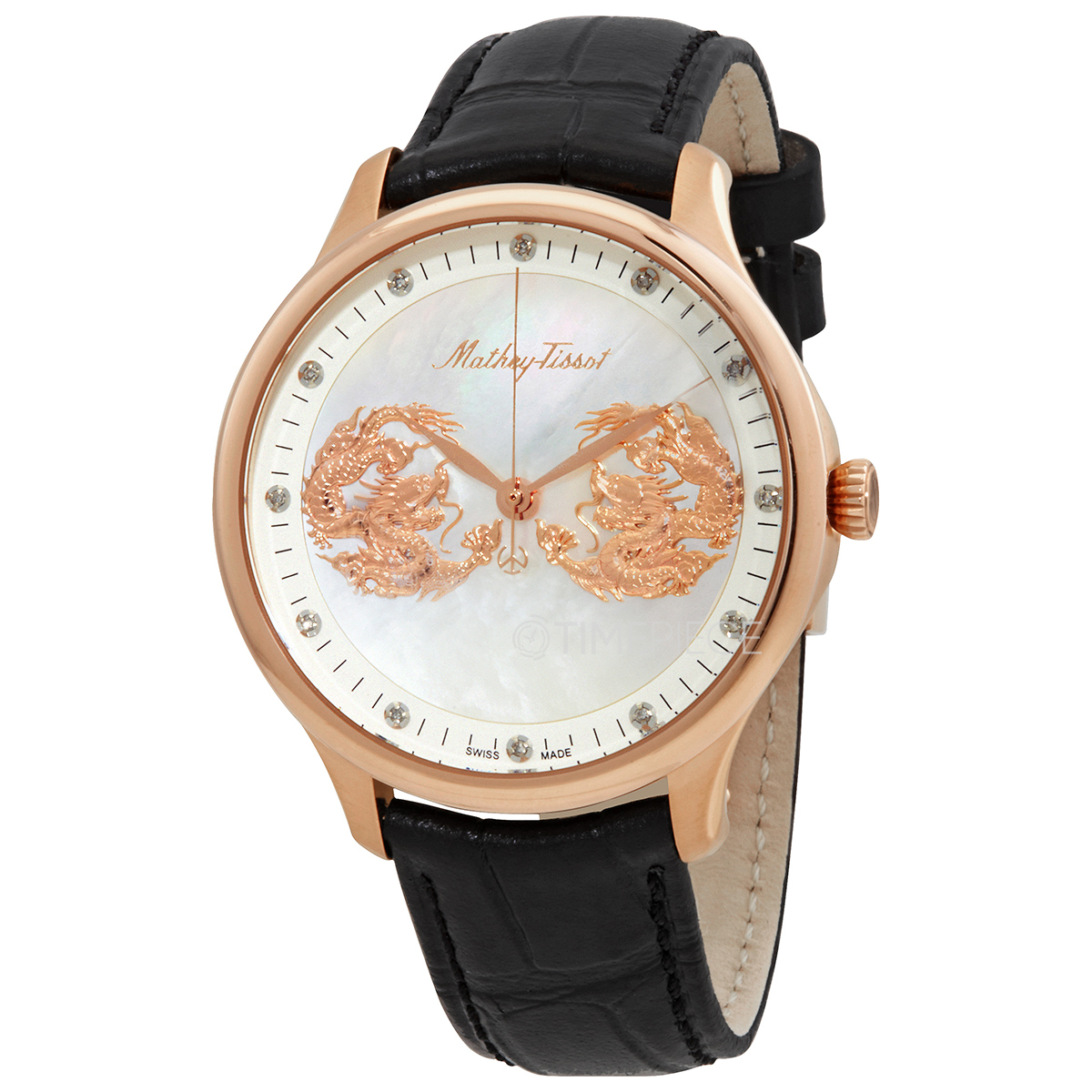 MatheyTissot Limited Edition Dragon Automatic Diamond Mother of Pearl