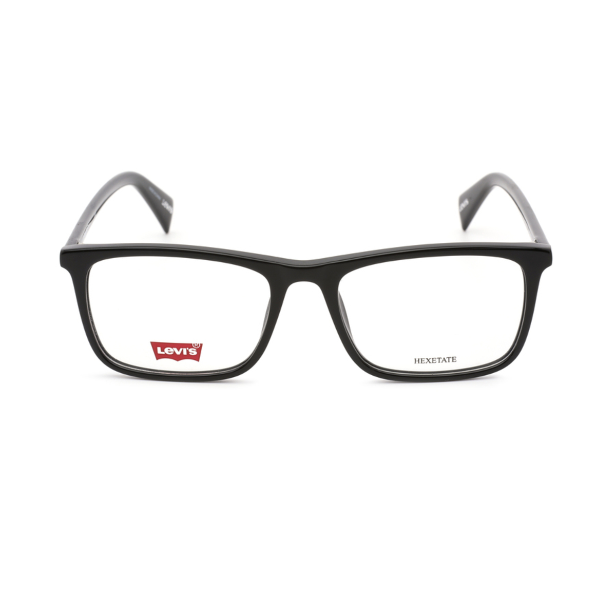 Levi's Mens Black Rectangular Eyeglass Frames LV100408070053