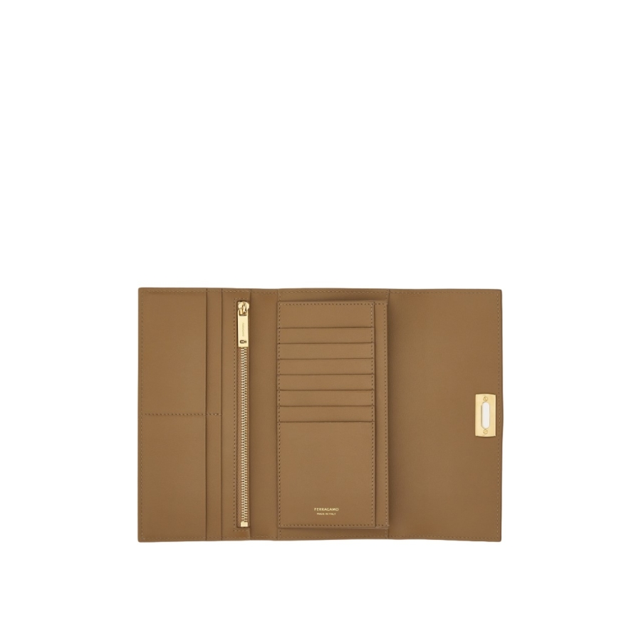 Ferragamo Wanda Continental Wallet.