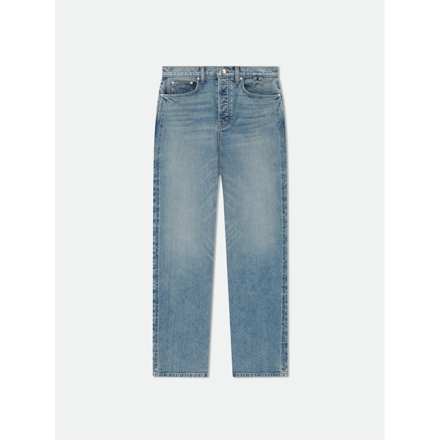 Rhude Men'S Indigo Denim Straight-Leg Trousers