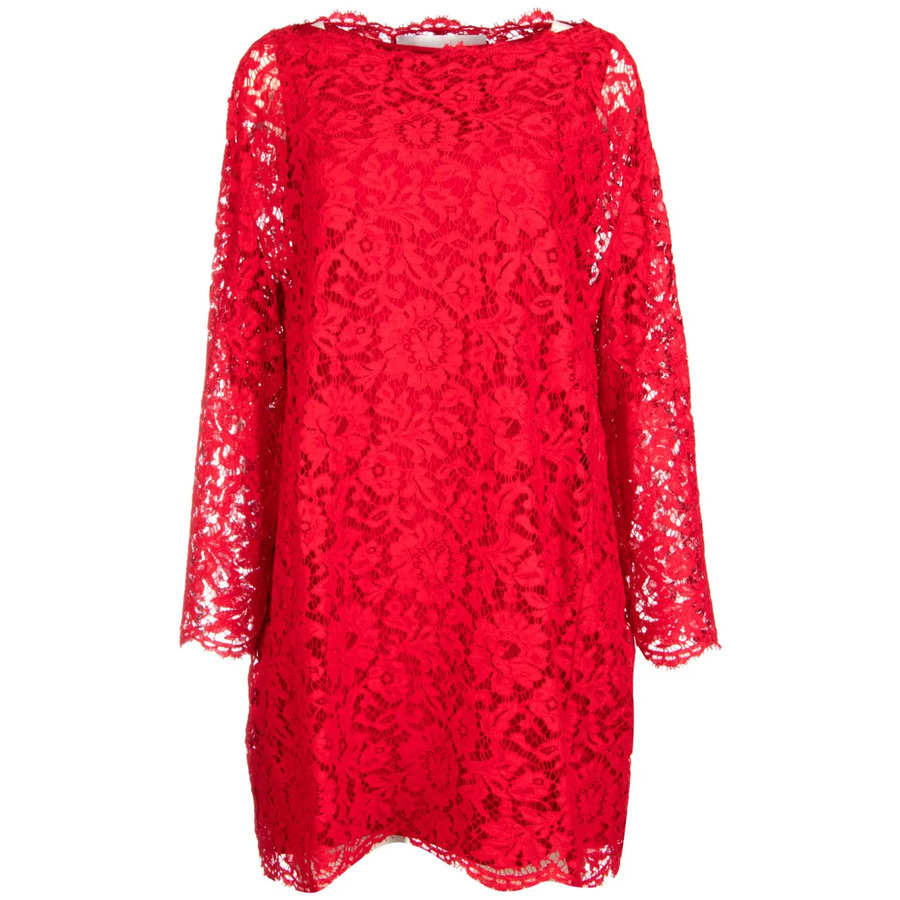 Valentino Garavani Floral-Lace Mini Dress