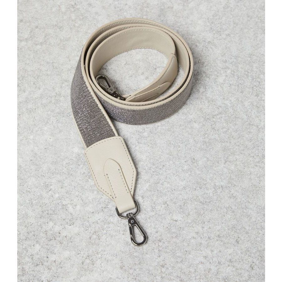 Brunello Cucinelli Women's Beige Leather Strap With Clasp