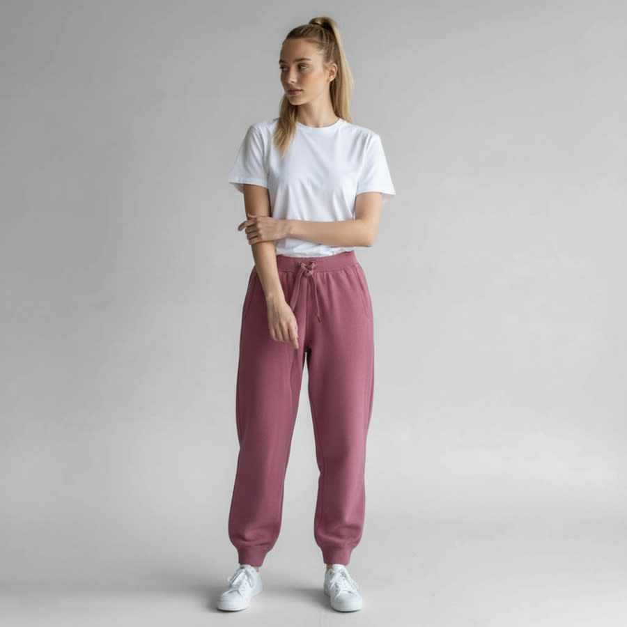 Brunello Cucinelli Berry Cashmere Wool Jogger Pants