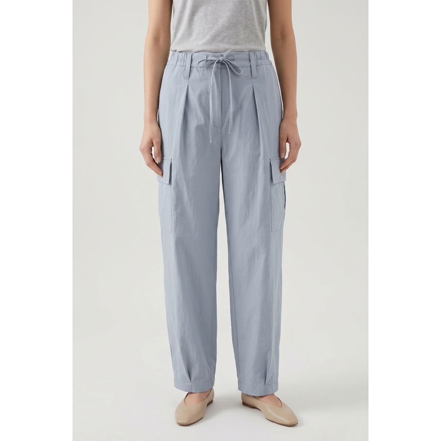 Brunello Cucinelli Wolight Blue Relaxed Trousers