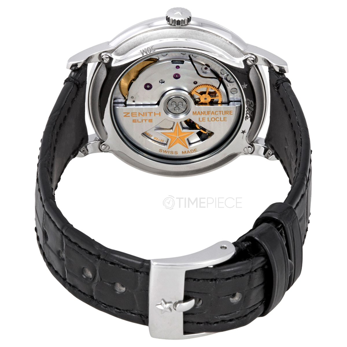 Zenith Elite Ultra Thin Lady Moonphase Mother of Pearl Diamond-Set  Stainless Steel Women's Watch 16.2320.692/80.M2320