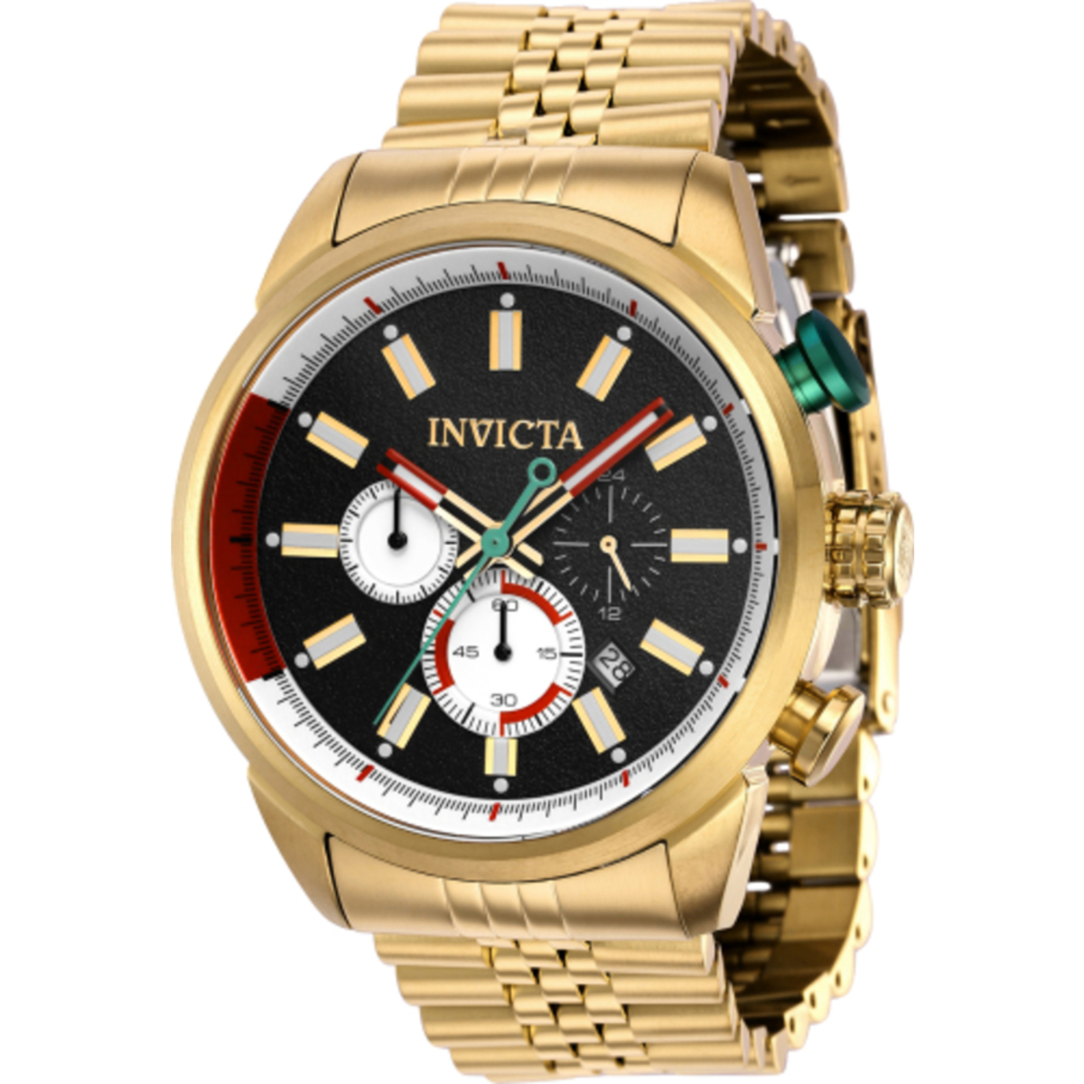Invicta Aviator Chronograph Quartz Black Dial Mens Watch 39946