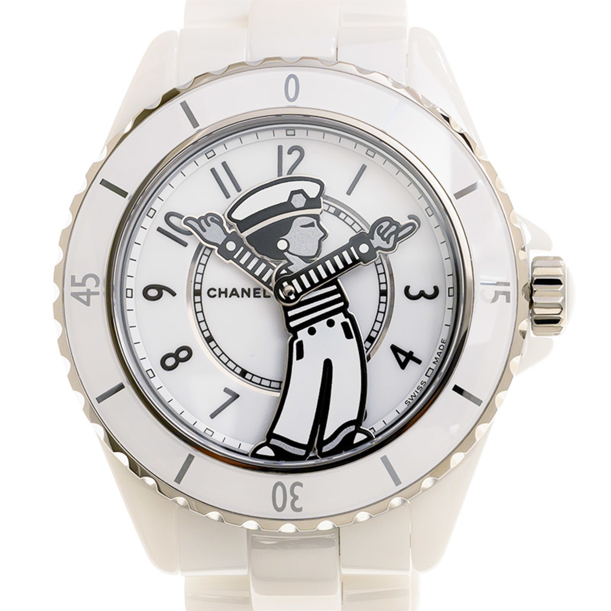 chanel women's watches white