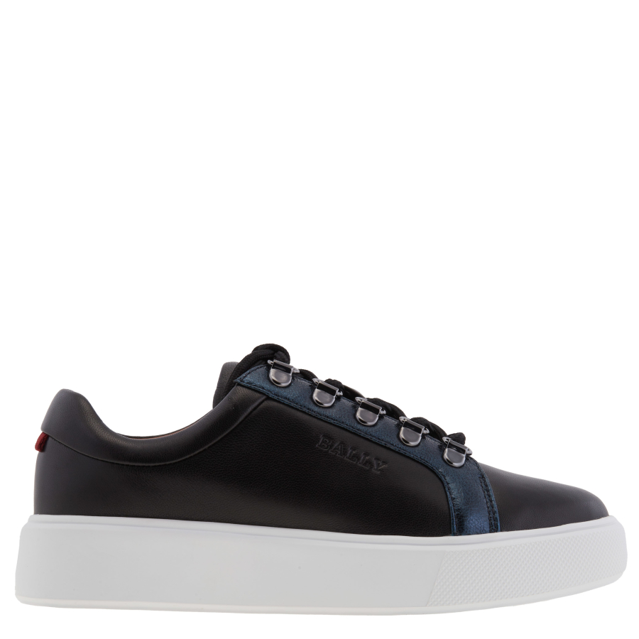 Bally Asaka Leather Low-Top Sneakers, Brand Size 37.5 ( US Size 7 )