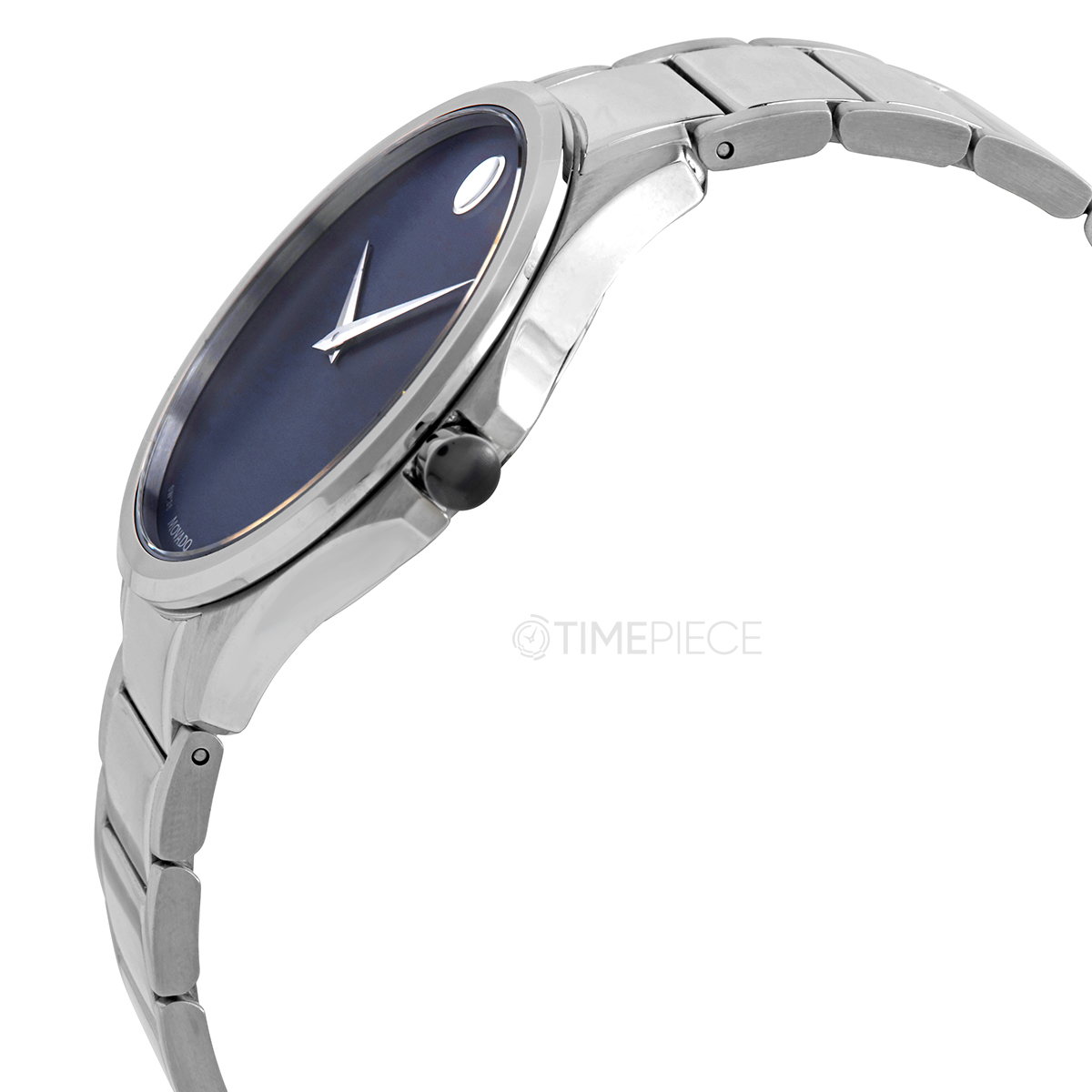 Movado Ario Quartz Blue Dial Stainless Steel Mens Watch 0607447