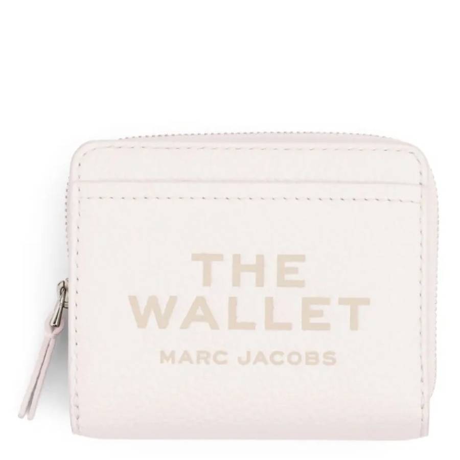MARC JACOBS Marc Jacobs The Leather Mini Compact Wallet in Cotton