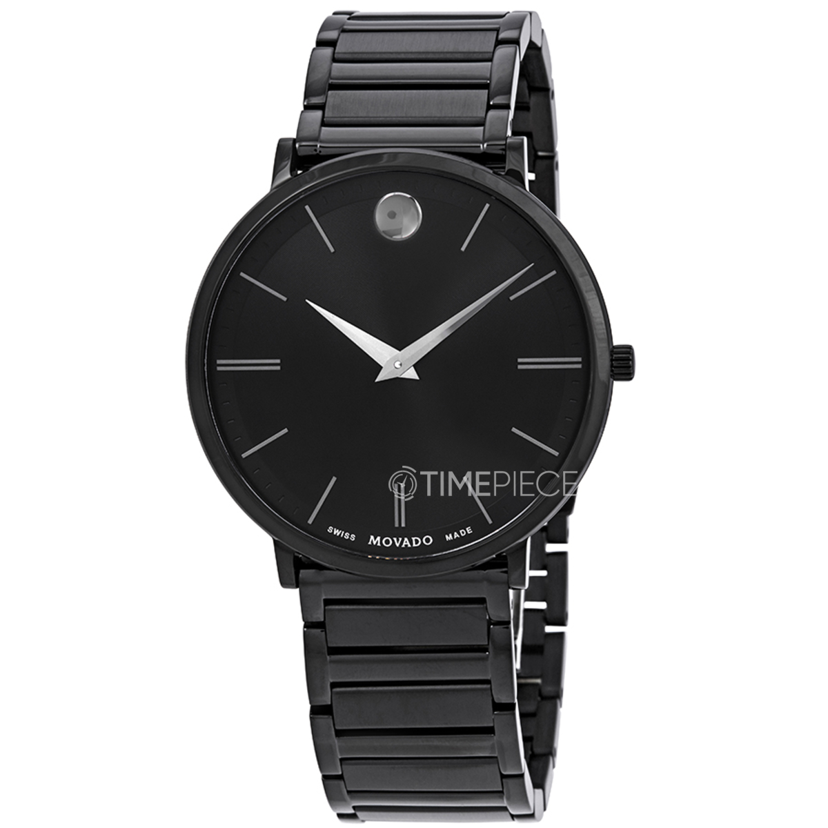 Movado ultra slim black sale