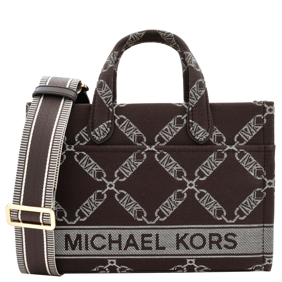 Michael Kors Gigi Empire Logo Jacquard Print Top Handle Tote