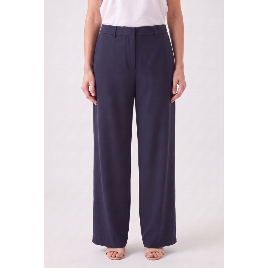 Brunello Cucinelli Women's 100% Cotton Casual Navy Pants Nwt