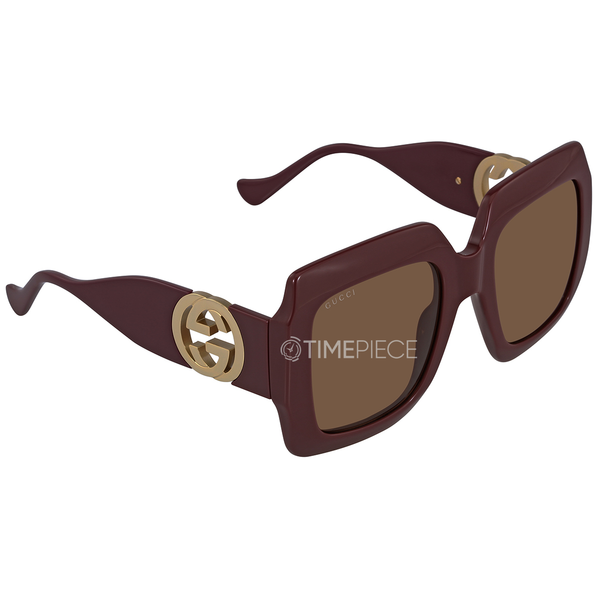 Gucci Brown Square Ladies Sunglasses GG1022S 007 54