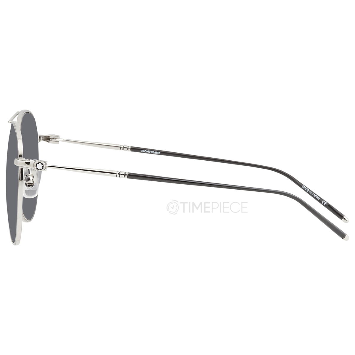 Montblanc Grey Pilot Mens Sunglasses MB0128S 001 58