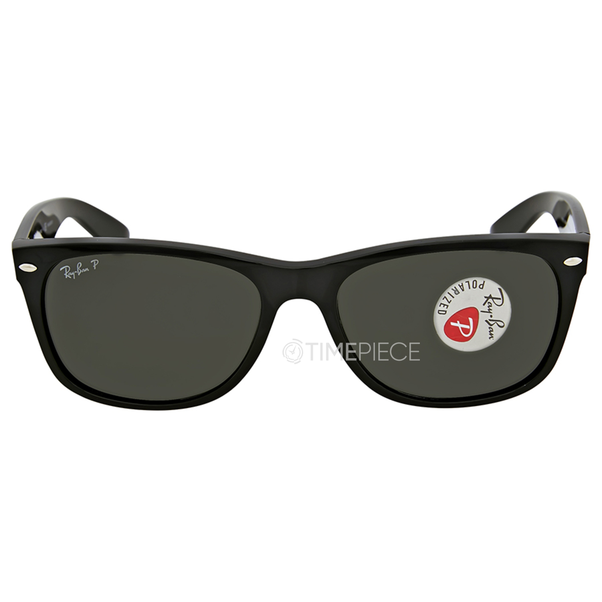 Ray Ban New Wayfarer Classic Polarized Green Classic G15 Unisex Sunglasses RB2132 901/58 58
