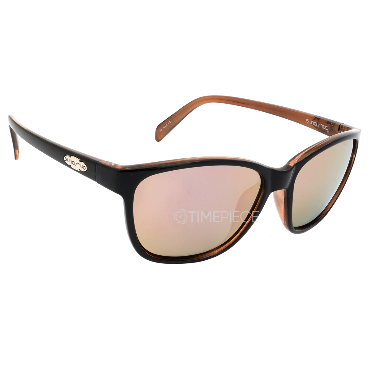 Suncloud Dawson Polarized Pink Gold Mirror Square Unisex