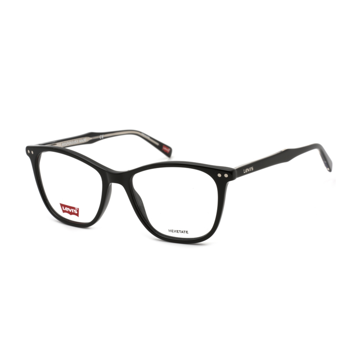 Levi's Ladies Black Square Eyeglass Frames LV501808070052