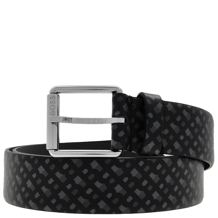 Hugo Boss Monogram Leather Golf Belt