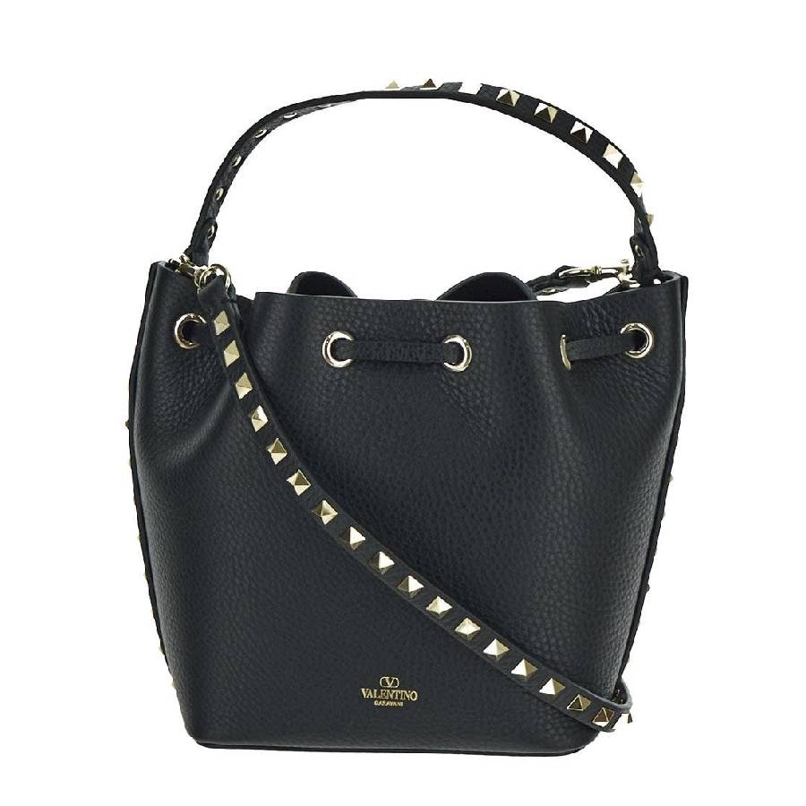 Valentino Drawstring Rockstud Bucket Bag