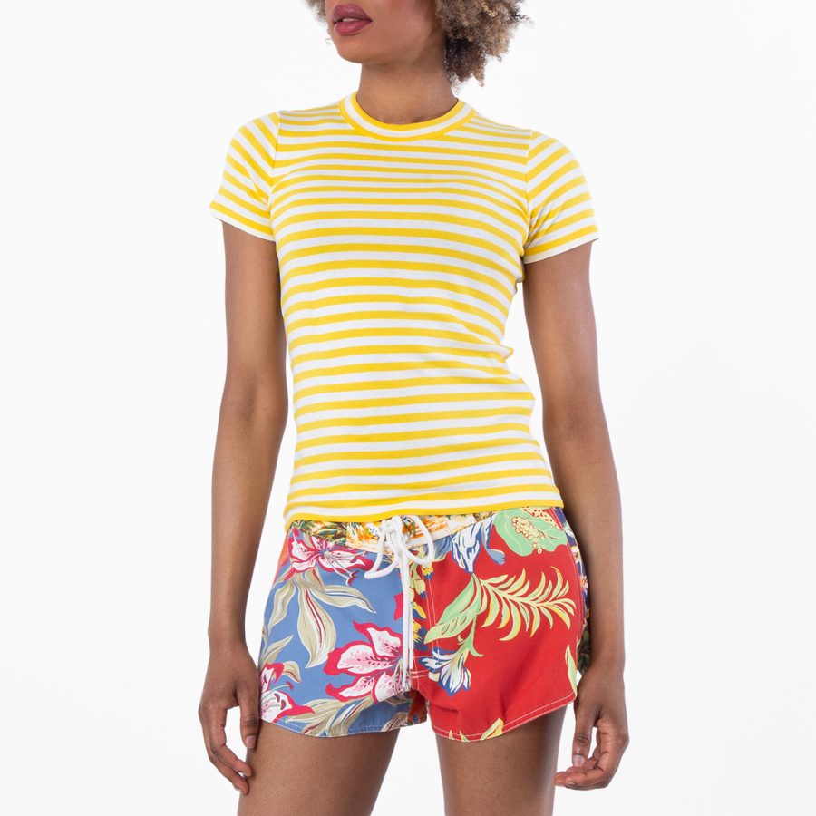 Polo Ralph Lauren Stripe Pattern Cotton T Shirt