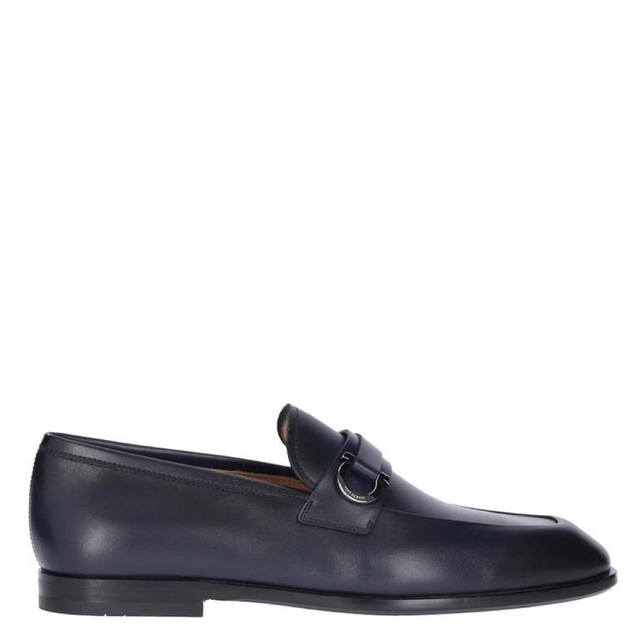 Ferragamo Gancini 扣饰皮革乐福鞋